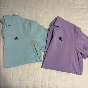 Blue and Purple Express Polo Shirts